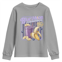Blue Moon Over Brooklyn Banana Smoothie Aesthetic Youth Sweatshirt Extra Banana Hockey Romance Retro Style - Wonder Print Shop