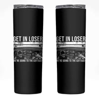 Get In Loser We're Going To The Cottage Skinny Tumbler Funny Hockey Romance Road Trip Summer - Wonder Print Shop