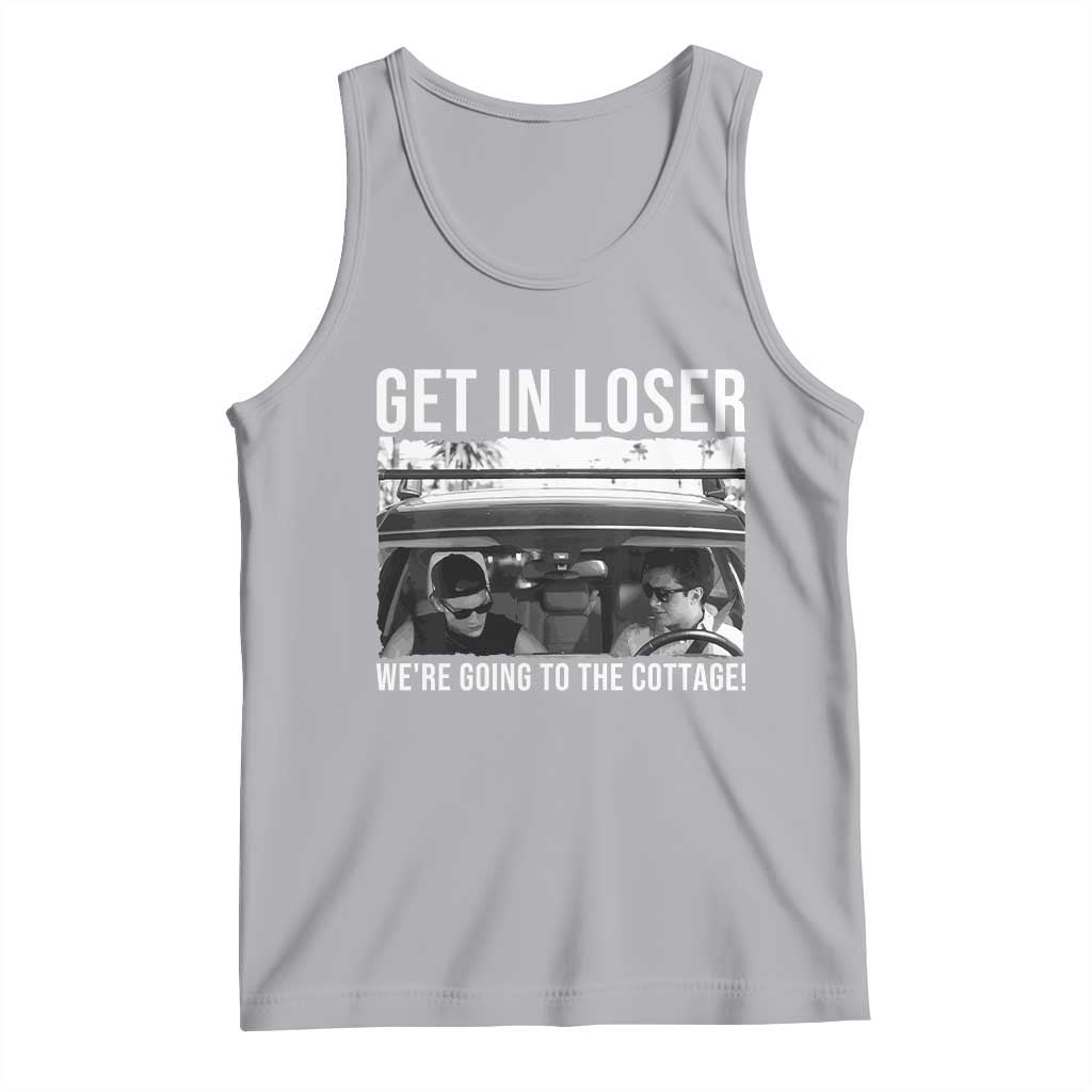 Get In Loser We're Going To The Cottage Tank Top Funny Hockey Romance Road Trip Summer - Wonder Print Shop