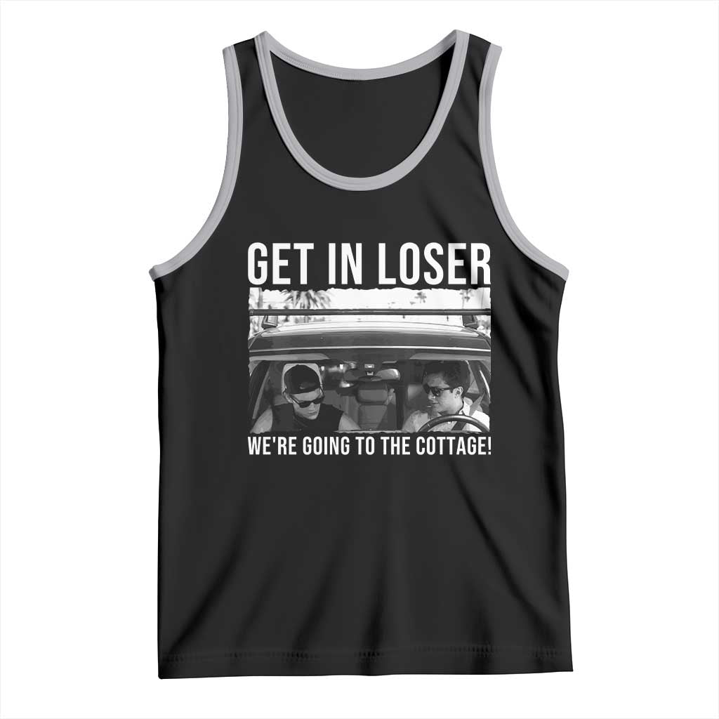 Get In Loser We're Going To The Cottage Tank Top Funny Hockey Romance Road Trip Summer - Wonder Print Shop