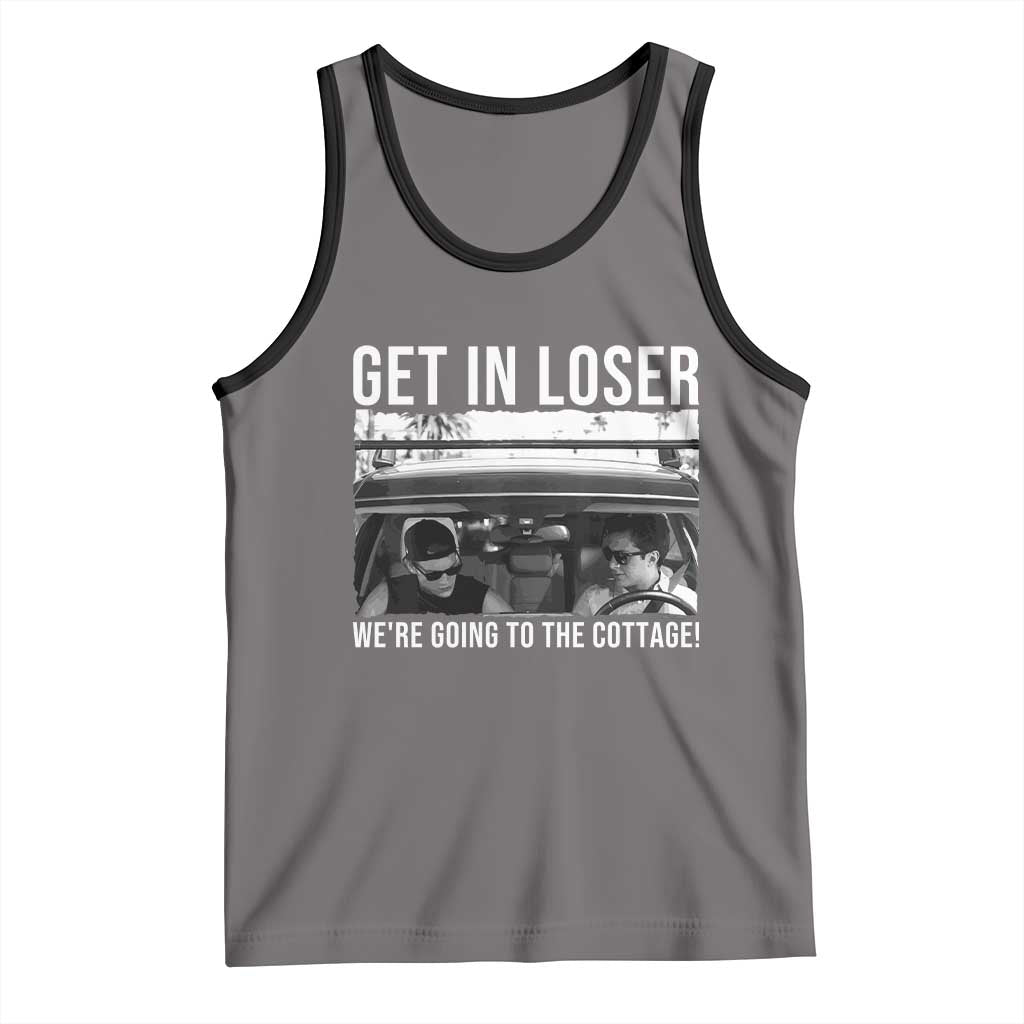 Get In Loser We're Going To The Cottage Tank Top Funny Hockey Romance Road Trip Summer - Wonder Print Shop