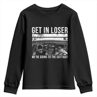 Get In Loser We're Going To The Cottage Youth Sweatshirt Funny Hockey Romance Road Trip Summer - Wonder Print Shop