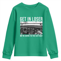 Get In Loser We're Going To The Cottage Youth Sweatshirt Funny Hockey Romance Road Trip Summer - Wonder Print Shop
