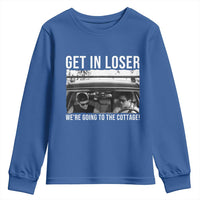 Get In Loser We're Going To The Cottage Youth Sweatshirt Funny Hockey Romance Road Trip Summer - Wonder Print Shop