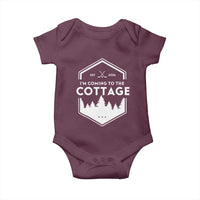 I'm Coming to the Cottage Baby Onesie Rustic Outdoor Retro Forest Hockey Romance - Wonder Print Shop