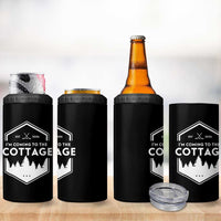 I'm Coming to the Cottage 4 in 1 Can Cooler Tumbler Rustic Outdoor Retro Forest Hockey Romance - Wonder Print Shop