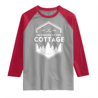 I'm Coming to the Cottage Raglan Shirt Rustic Outdoor Retro Forest Hockey Romance - Wonder Print Shop