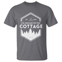 I'm Coming to the Cottage T Shirt Rustic Outdoor Retro Forest Hockey Romance - Wonder Print Shop