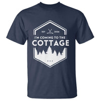 I'm Coming to the Cottage T Shirt Rustic Outdoor Retro Forest Hockey Romance - Wonder Print Shop