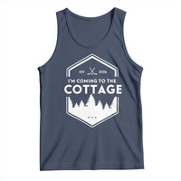 I'm Coming to the Cottage Tank Top Rustic Outdoor Retro Forest Hockey Romance - Wonder Print Shop