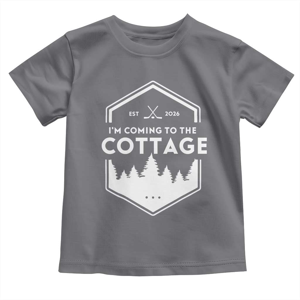 I'm Coming to the Cottage Toddler T Shirt Rustic Outdoor Retro Forest Hockey Romance - Wonder Print Shop