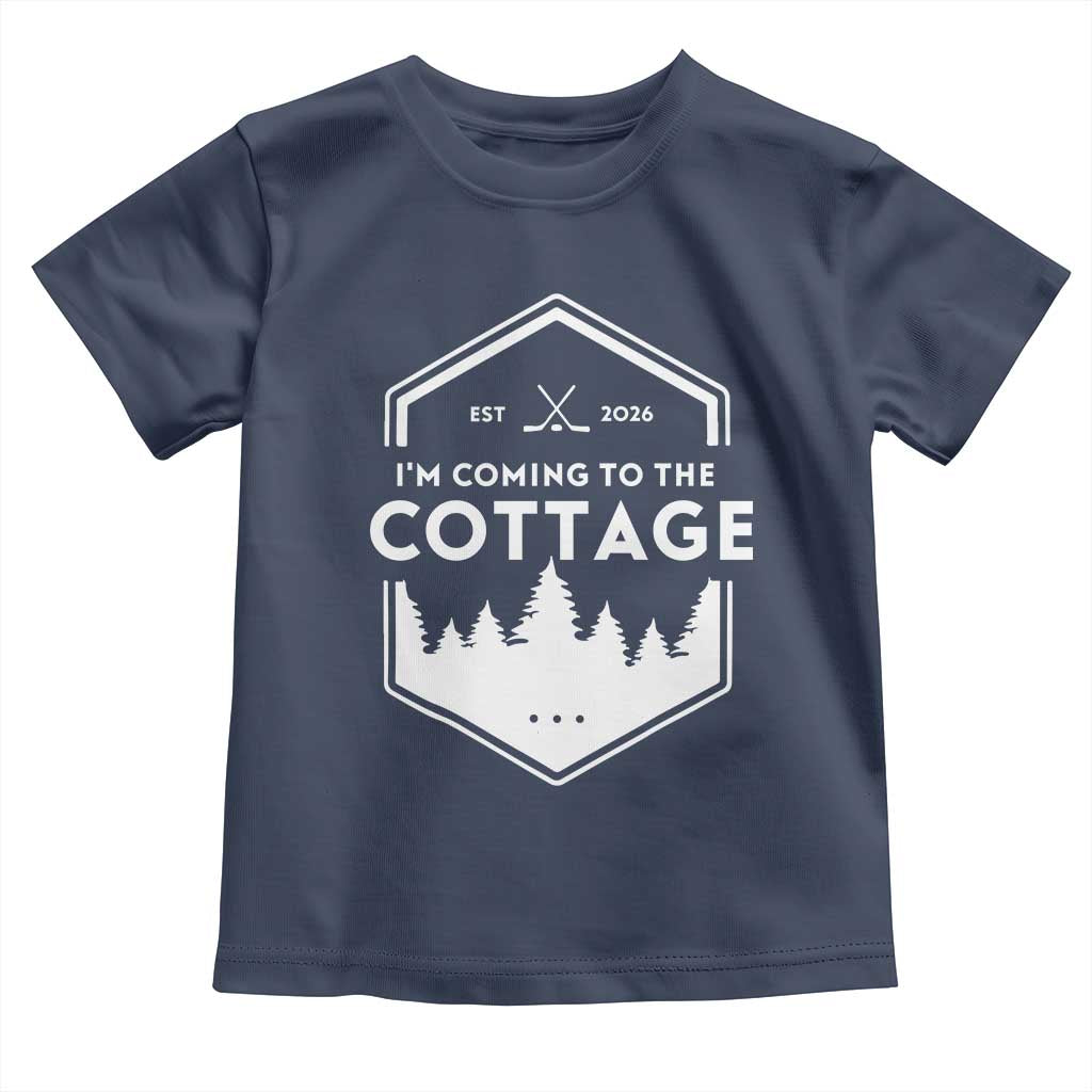 I'm Coming to the Cottage Toddler T Shirt Rustic Outdoor Retro Forest Hockey Romance - Wonder Print Shop