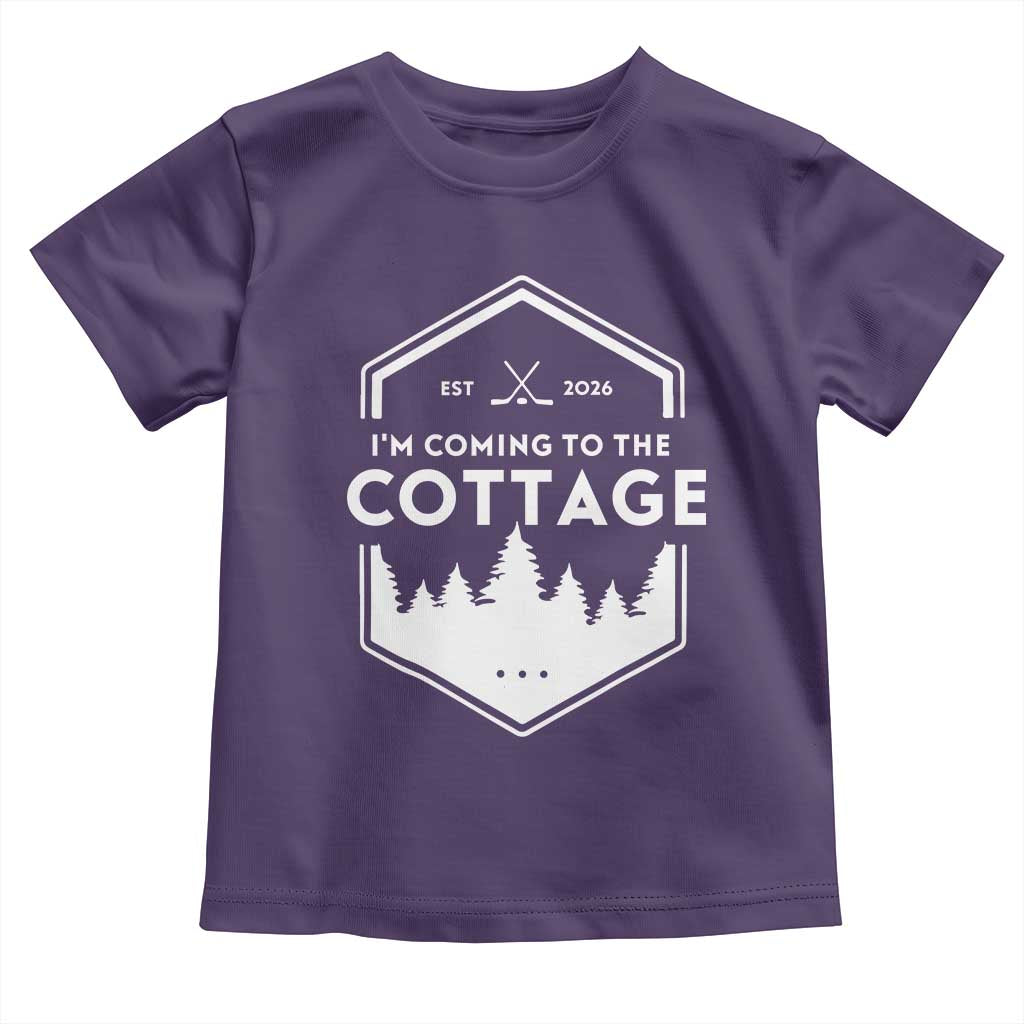 I'm Coming to the Cottage Toddler T Shirt Rustic Outdoor Retro Forest Hockey Romance - Wonder Print Shop