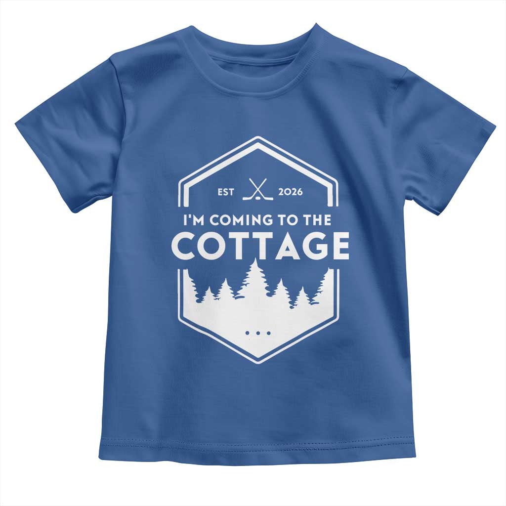 I'm Coming to the Cottage Toddler T Shirt Rustic Outdoor Retro Forest Hockey Romance - Wonder Print Shop