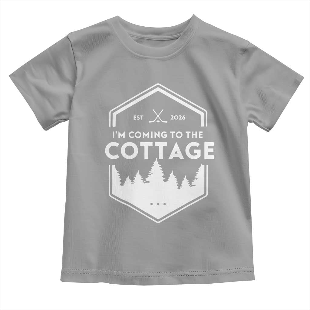 I'm Coming to the Cottage Toddler T Shirt Rustic Outdoor Retro Forest Hockey Romance - Wonder Print Shop