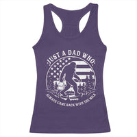 Just a Dad Who Came Back with the Milk Racerback Tank Top Funny Bigfoot Father's Day Sasquatch - Wonder Print Shop