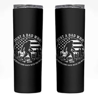 Just a Dad Who Came Back with the Milk Skinny Tumbler Funny Bigfoot Father's Day Sasquatch - Wonder Print Shop
