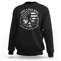 Just a Dad Who Came Back with the Milk Sweatshirt Funny Bigfoot Father's Day Sasquatch - Wonder Print Shop