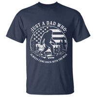 Just a Dad Who Came Back with the Milk T Shirt Funny Bigfoot Father's Day Sasquatch - Wonder Print Shop