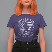 Just a Dad Who Came Back with the Milk T Shirt For Women Funny Bigfoot Father's Day Sasquatch - Wonder Print Shop
