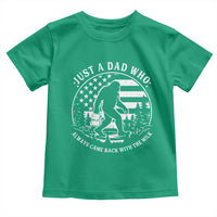 Just a Dad Who Came Back with the Milk Toddler T Shirt Funny Bigfoot Father's Day Sasquatch - Wonder Print Shop