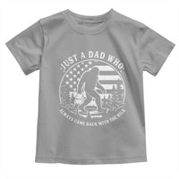 Just a Dad Who Came Back with the Milk Toddler T Shirt Funny Bigfoot Father's Day Sasquatch - Wonder Print Shop