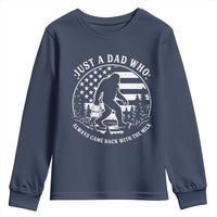 Just a Dad Who Came Back with the Milk Youth Sweatshirt Funny Bigfoot Father's Day Sasquatch - Wonder Print Shop