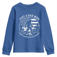 Just a Dad Who Came Back with the Milk Youth Sweatshirt Funny Bigfoot Father's Day Sasquatch - Wonder Print Shop