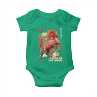Year of the Horse Chinese New Year Baby Onesie Floral Zodiac Horse Lunar Festival - Wonder Print Shop