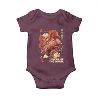 Year of the Horse Chinese New Year Baby Onesie Floral Zodiac Horse Lunar Festival - Wonder Print Shop