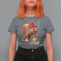 Year of the Horse Chinese New Year T Shirt For Women Floral Zodiac Horse Lunar Festival - Wonder Print Shop