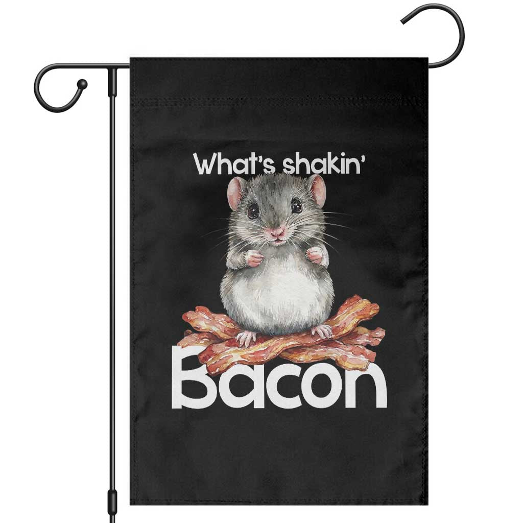 What is Shakin Bacon Funny Mouse Garden Flag Pun Animal Humor - Wonder Print Shop