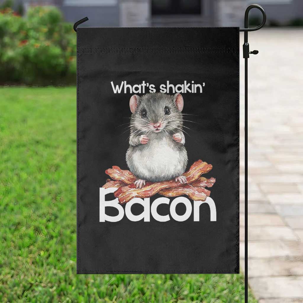 What is Shakin Bacon Funny Mouse Garden Flag Pun Animal Humor - Wonder Print Shop
