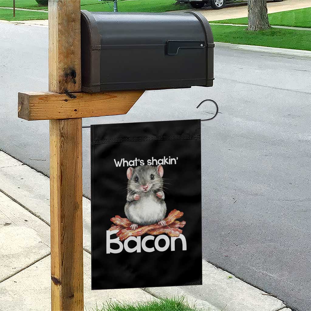 What is Shakin Bacon Funny Mouse Garden Flag Pun Animal Humor - Wonder Print Shop