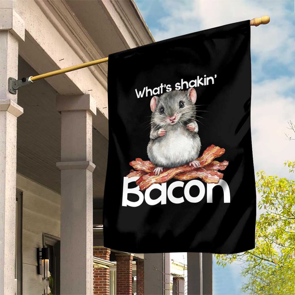 What is Shakin Bacon Funny Mouse Garden Flag Pun Animal Humor - Wonder Print Shop