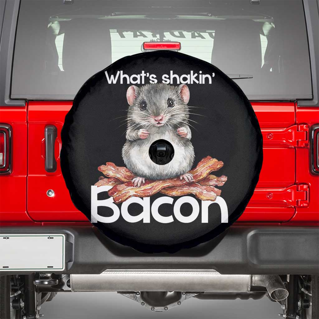 What is Shakin Bacon Funny Mouse Spare Tire Cover Pun Animal Humor - Wonder Print Shop