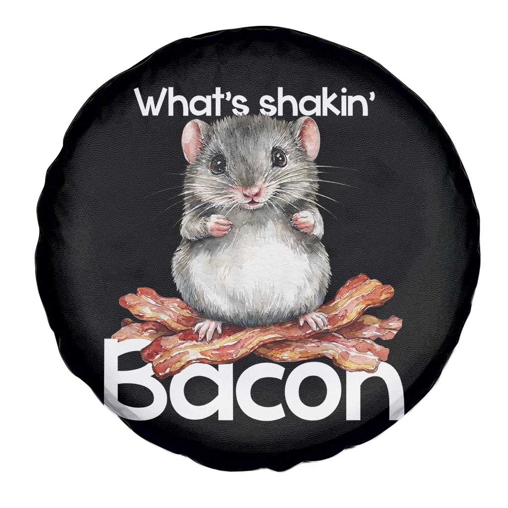 What is Shakin Bacon Funny Mouse Spare Tire Cover Pun Animal Humor - Wonder Print Shop