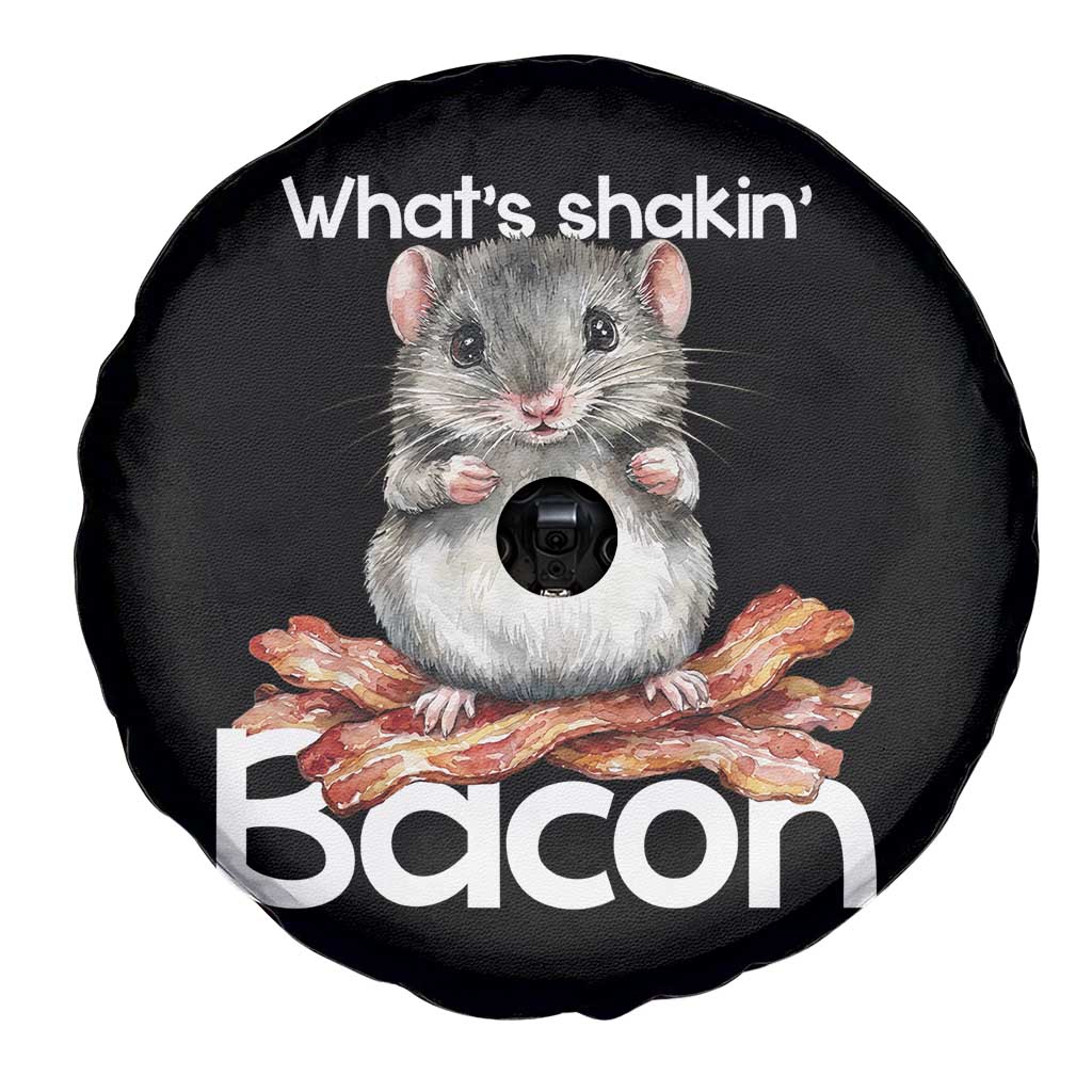 What is Shakin Bacon Funny Mouse Spare Tire Cover Pun Animal Humor - Wonder Print Shop