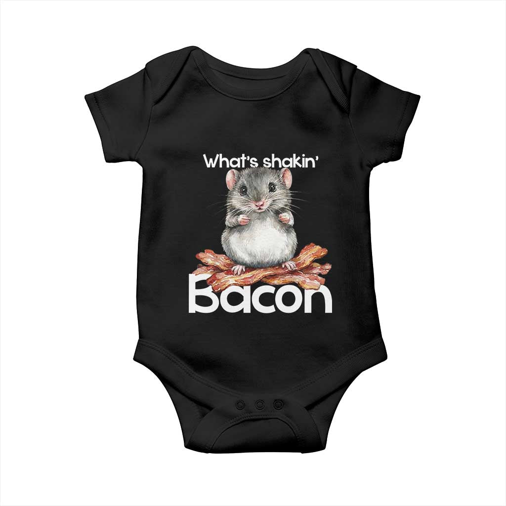 What is Shakin Bacon Funny Mouse Baby Onesie Pun Animal Humor - Wonder Print Shop