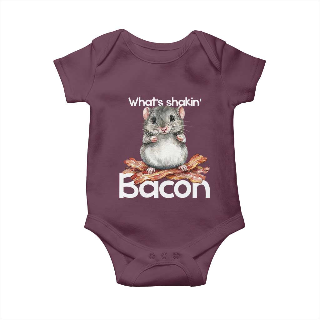 What is Shakin Bacon Funny Mouse Baby Onesie Pun Animal Humor - Wonder Print Shop