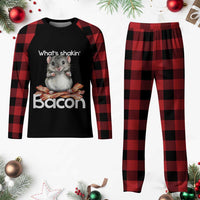What is Shakin Bacon Funny Mouse Plaid Pajama Set Pun Animal Humor - Wonder Print Shop
