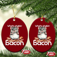 What is Shakin Bacon Funny Mouse Ceramic Ornament Pun Animal Humor - Wonder Print Shop