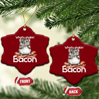 What is Shakin Bacon Funny Mouse Ceramic Ornament Pun Animal Humor - Wonder Print Shop