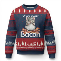 What is Shakin Bacon Funny Mouse Ugly Christmas Sweater Pun Animal Humor - Wonder Print Shop