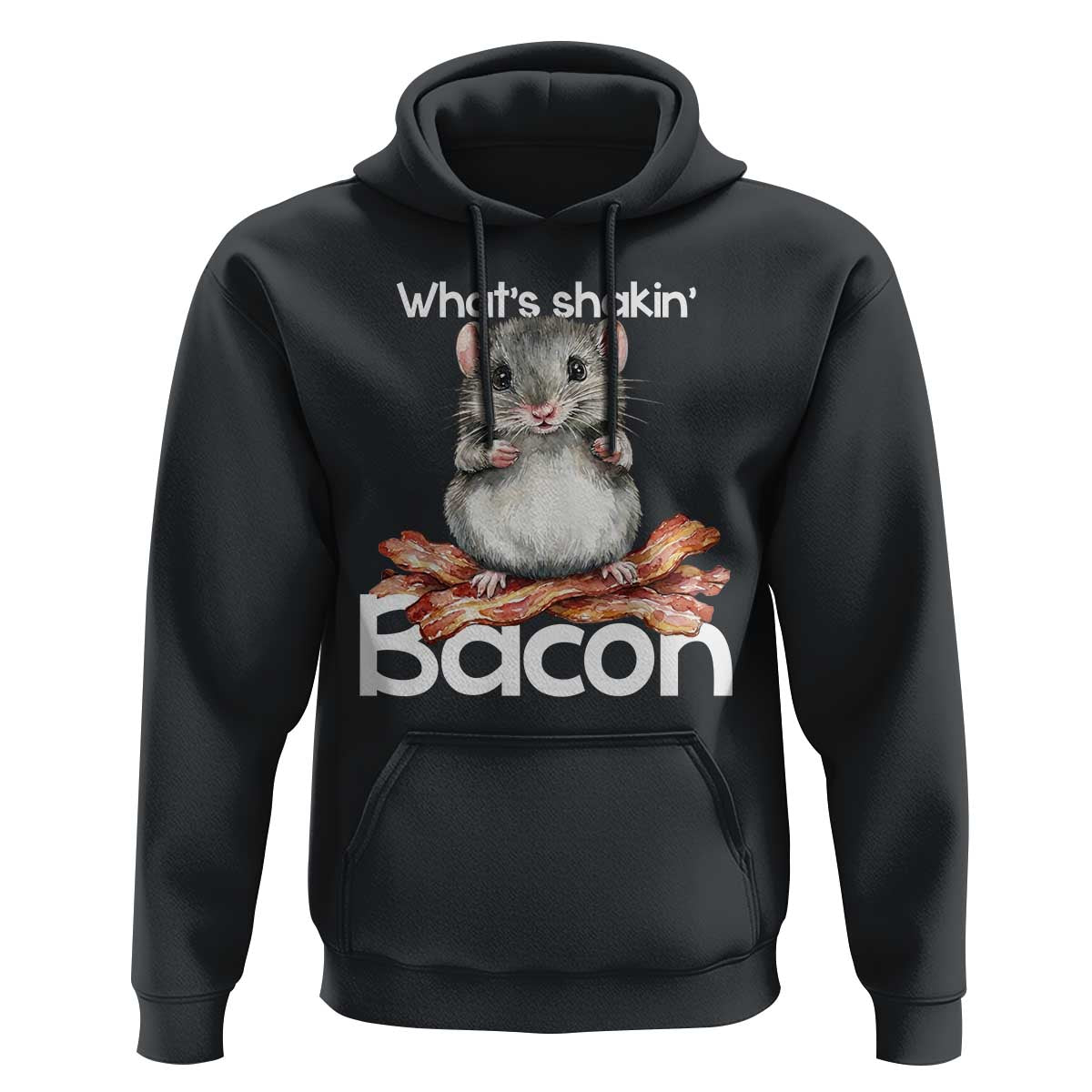 What is Shakin Bacon Funny Mouse Hoodie Pun Animal Humor - Wonder Print Shop