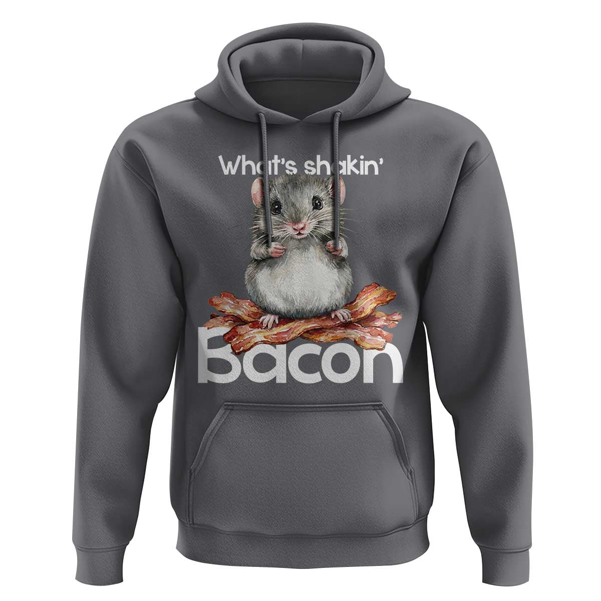 What is Shakin Bacon Funny Mouse Hoodie Pun Animal Humor - Wonder Print Shop