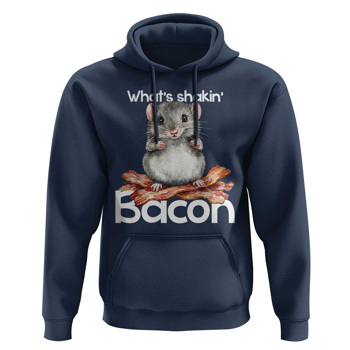 What is Shakin Bacon Funny Mouse Hoodie Pun Animal Humor - Wonder Print Shop