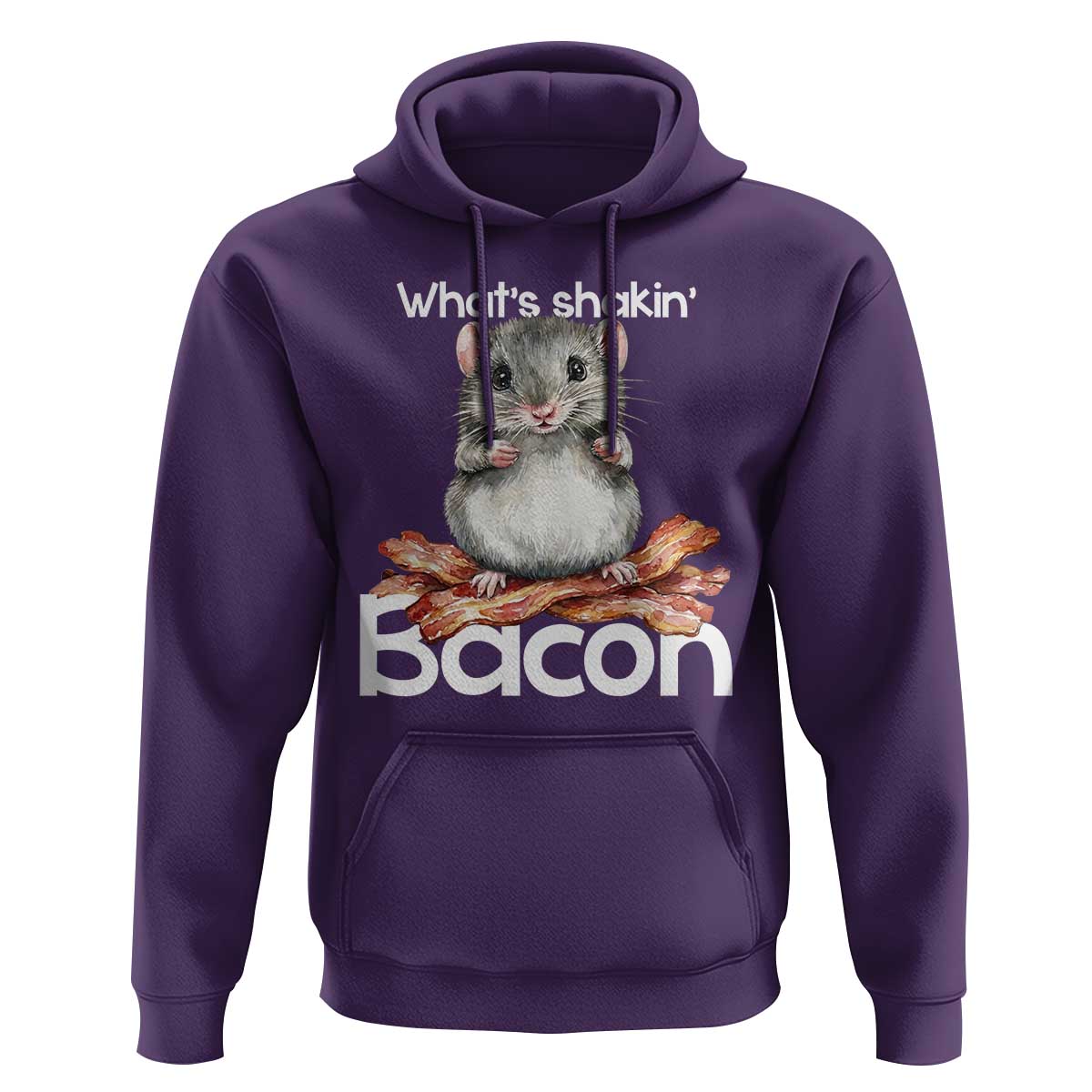 What is Shakin Bacon Funny Mouse Hoodie Pun Animal Humor - Wonder Print Shop