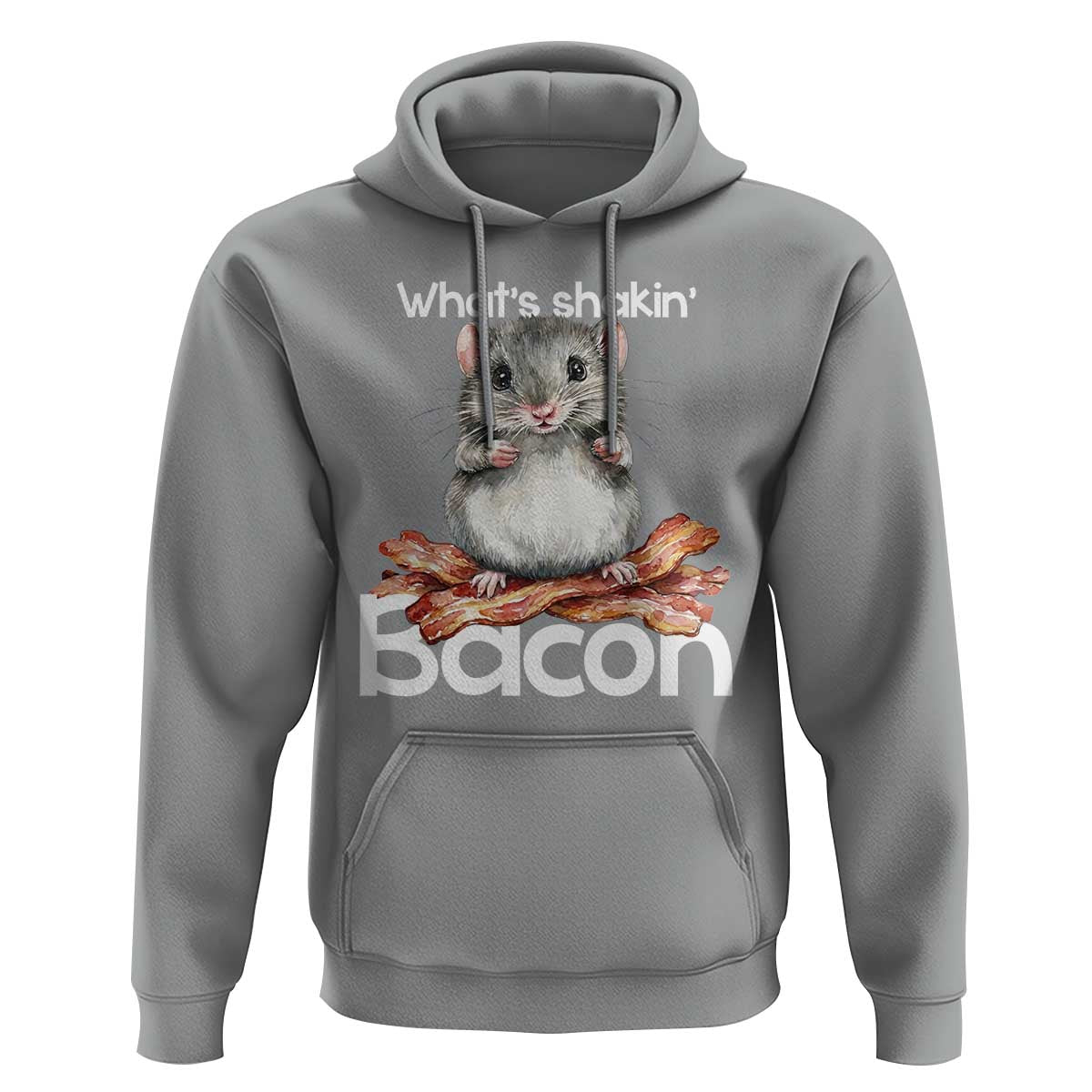 What is Shakin Bacon Funny Mouse Hoodie Pun Animal Humor - Wonder Print Shop