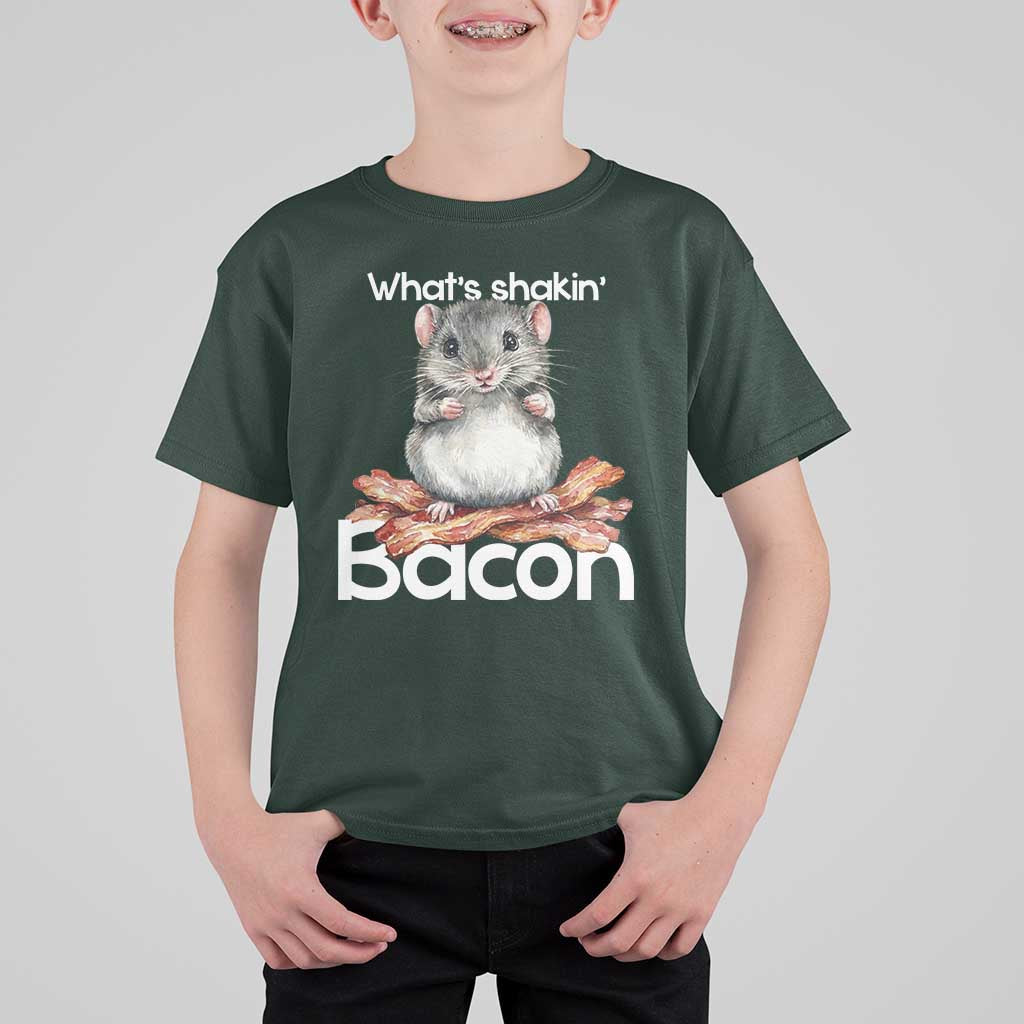 What is Shakin Bacon Funny Mouse T Shirt For Kid Pun Animal Humor - Wonder Print Shop